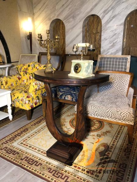 Bàn console bán nguyệt vintage 19-08-25 - Hình mô tả 2