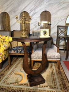 Bàn console bán nguyệt vintage 19-08-25