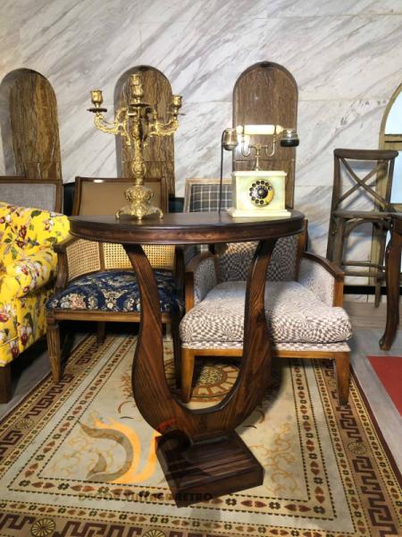 Bàn console bán nguyệt vintage 19-08-25