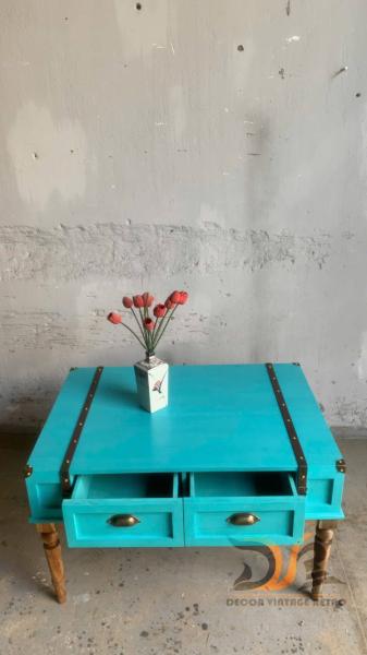 Bàn gỗ giả vali phong cách vintage 02-08-25 - Hình mô tả 2