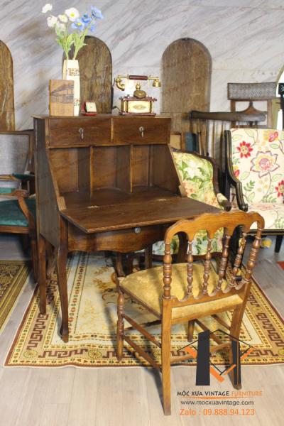 Bàn gỗ phong cách vintage 11-08-24 - Hình mô tả 1
