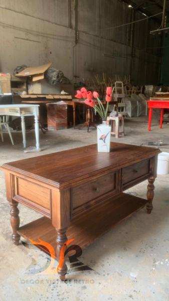 Bàn gỗ sofa tân cổ điển 17-08-25 - Hình mô tả 1