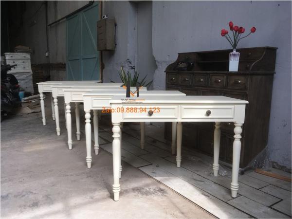 Bàn gỗ Trắng  BG 01-012-22 - Hình mô tả 1