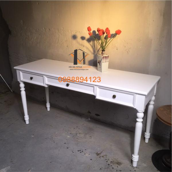 Bàn gỗ Trắng BG 09-12-22 - Hình mô tả 1