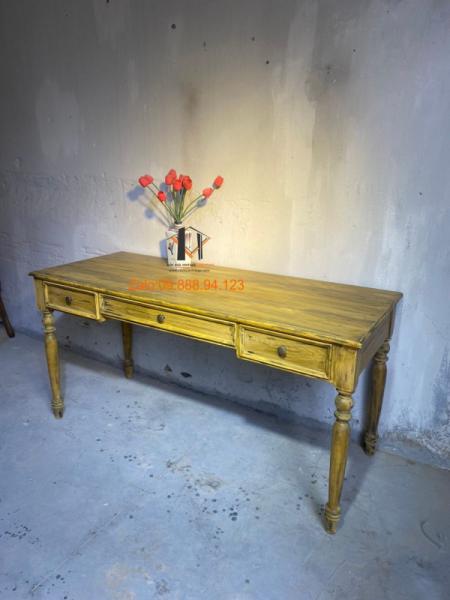 Bàn gỗ vintage  BG43-07-22 - Hình mô tả 1