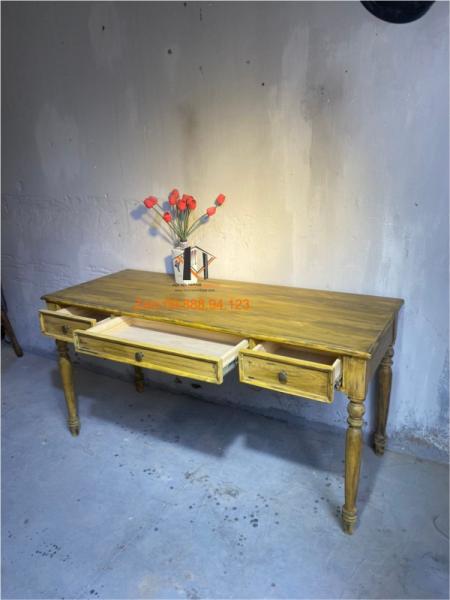Bàn gỗ vintage  BG43-07-22 - Hình mô tả 2