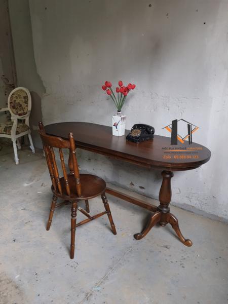 Bàn gỗ vintage BG 18-09-23 - Hình mô tả 1