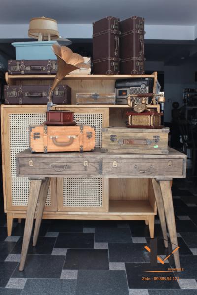 Bàn gỗ vintage BG12-06-22