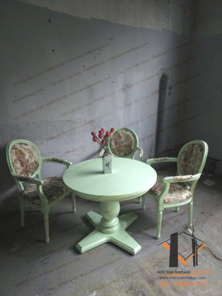 Bàn tròn vintage BG 14-09-24 - Hình mô tả 1
