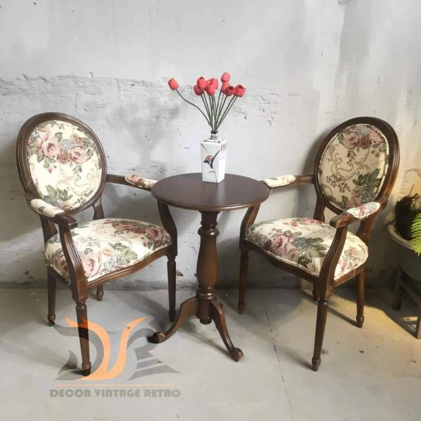 Bàn tròn vintage đk50 BG 05-09-23