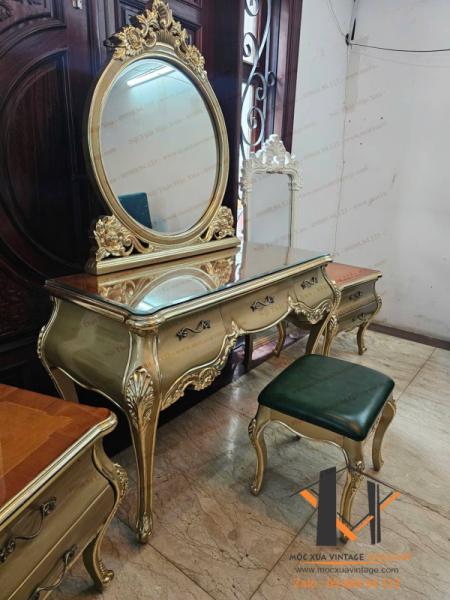 Bộ bàn trangđiểm phong cách cổ điển 09-03-25 - Hình mô tả 2