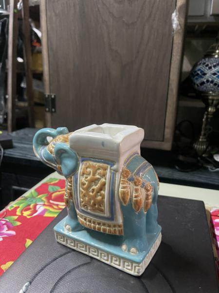 Cặp voi gốm sư mini 12-10-22 - Hình mô tả 1