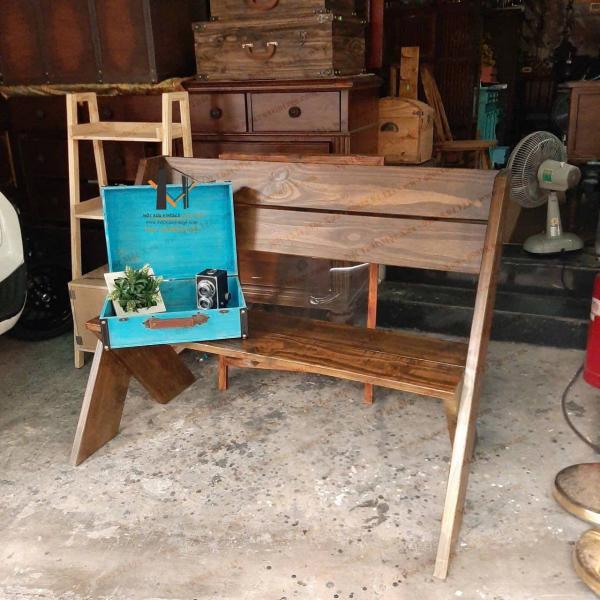 Ghế bench sân vườn vintage 17-09-23 - Hình mô tả 2