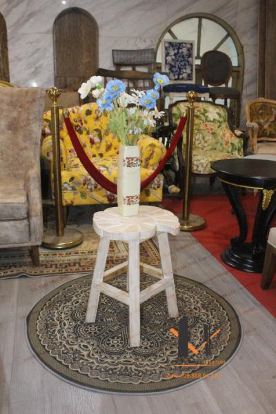 Ghế gỗ vỏ sò vintage 06-03-25 - Hình mô tả 1