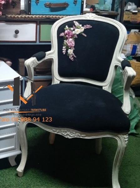 Ghế louis đệm có tay - Louis 03-10-23 - Hình mô tả 1