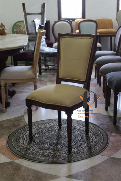 Ghế luois lưng vuông vintage 04-06-24 - Hình mô tả 1