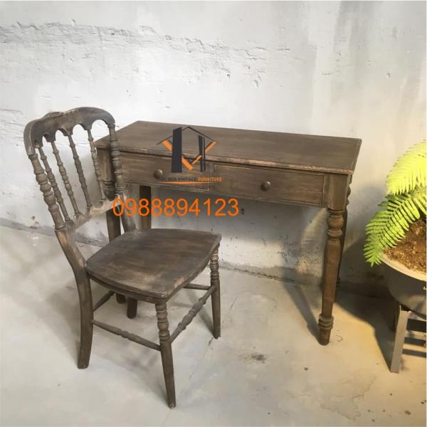 Ghế Napo sơn lau giả cũ 02-09-22 - Hình mô tả 3