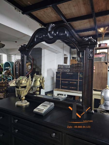 Gương gỗ vintage 02-03-25 - Hình mô tả 2