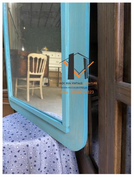 Gương gỗ vintage 14-10-23 - Hình mô tả 3