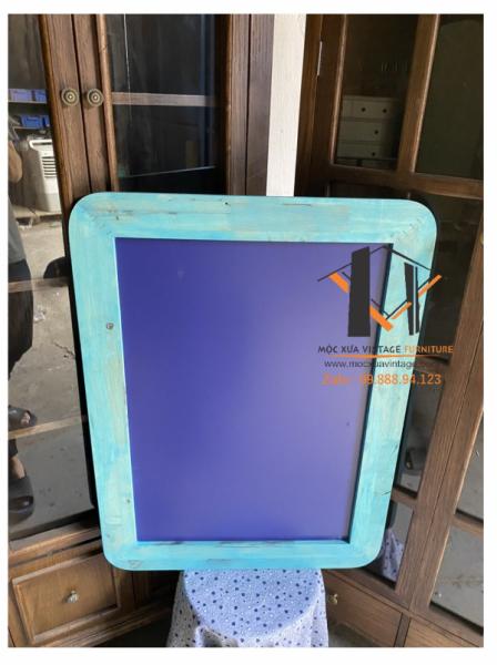 Gương gỗ vintage 14-10-23 - Hình mô tả 4