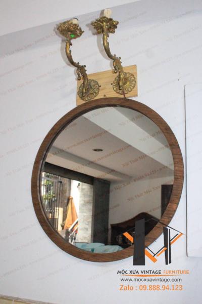 Gương tròn vintage 16-09-24 - Hình mô tả 2
