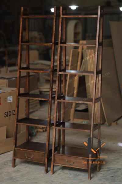 Kệ gỗ nhiều tầng vintage  04-08-24 - Hình mô tả 1
