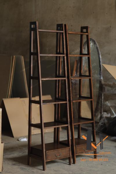 Kệ gỗ nhiều tầng vintage 04-05-25 - Hình mô tả 2