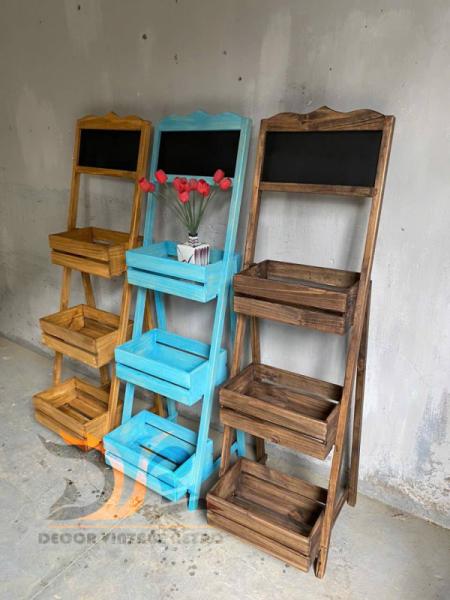 Kệ gỗ vintage 48-01-25 - Hình mô tả 1