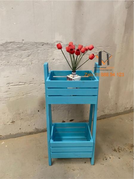 Kệ gỗ vintage KG11-02-23 - Hình mô tả 2