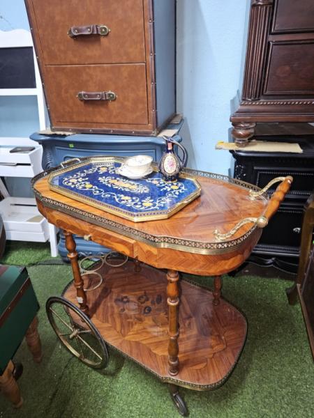 Khay gỗ xưa vintage 08-01-24 - Hình mô tả 1