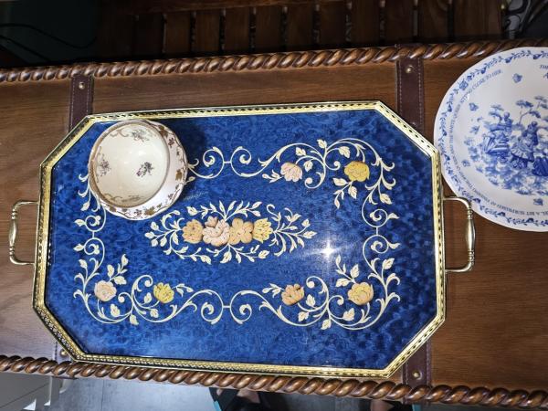 Khay gỗ xưa vintage 08-01-24 - Hình mô tả 2