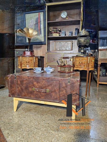 Rương bàn bọc simili vintage  02-12-23 - Hình mô tả 3