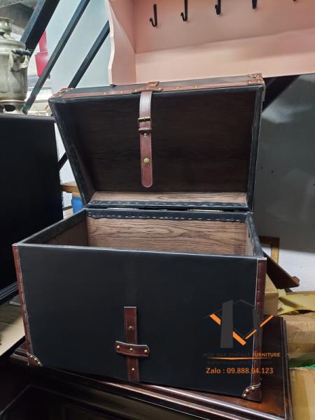 Rương bàn bọc simili vintage 01-01-24 - Hình mô tả 2