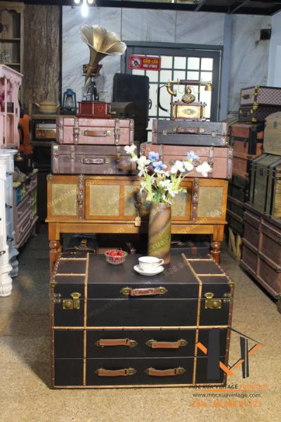 Rương bàn sofa bọc simili vintage 02-01-23