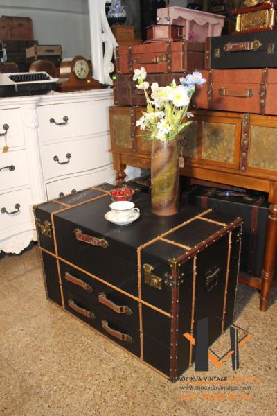Rương bàn sofa bọc simili vintage 02-01-23 - Hình mô tả 1
