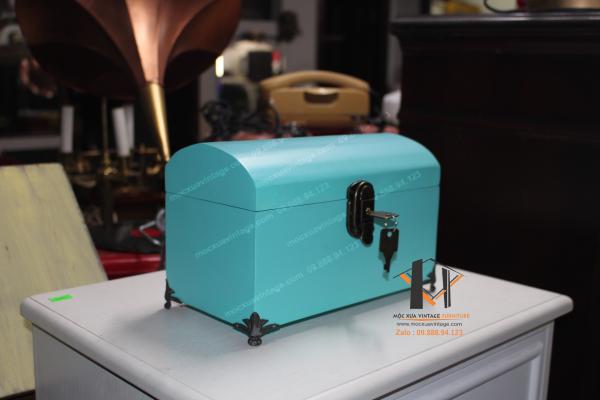 Rương gỗ mini vinage 02-08-24 - Hình mô tả 2