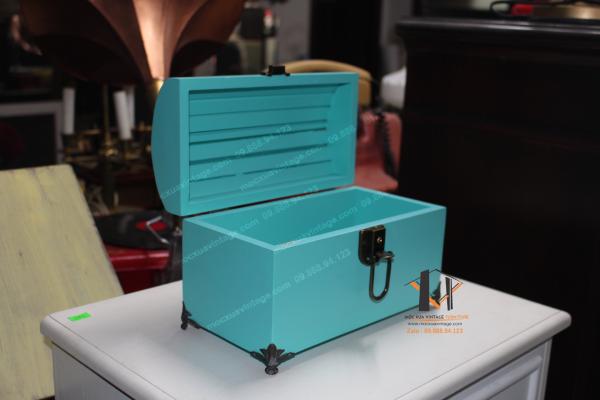 Rương gỗ mini vinage 02-08-24 - Hình mô tả 3