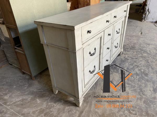 Tủ gỗ giả xướt vintage 04-06-23 (hết) - Hình mô tả 1