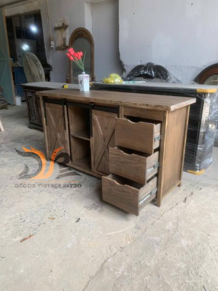 Tủ gỗ phong cách industrial 09-08-24 - Hình mô tả 2