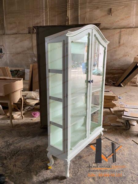 Tủ gỗ trang trí tân cổ điển 06-09-24 - Hình mô tả 1