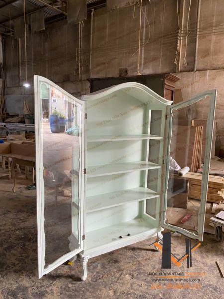 Tủ gỗ trang trí tân cổ điển 06-09-24 - Hình mô tả 2