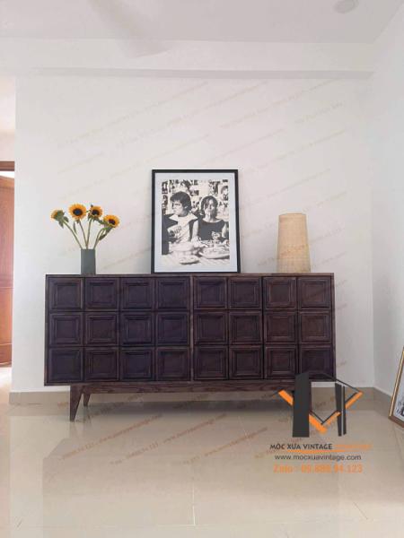 Tủ gỗ trang trí vintage 08-05-25 - Hình mô tả 1