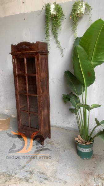 Tủ gỗ trang trí vintage 13-04-25 - Hình mô tả 1