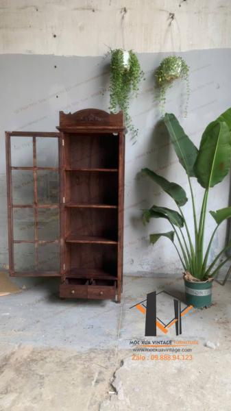 Tủ gỗ trang trí vintage 13-04-25 - Hình mô tả 2