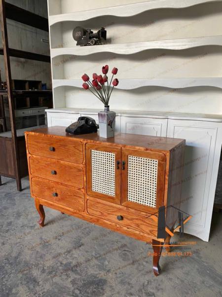 Tủ gỗ trang trí vintage 19-04-25 - Hình mô tả 1