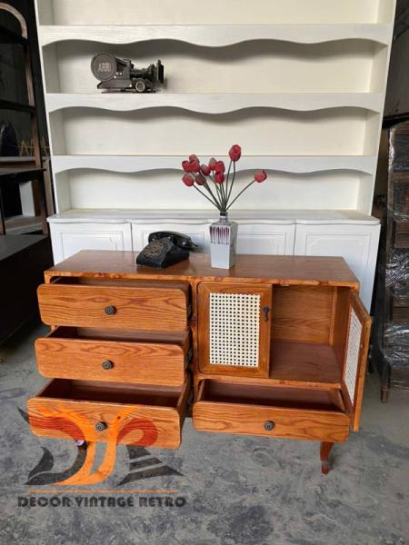 Tủ gỗ trang trí vintage 19-04-25 - Hình mô tả 2