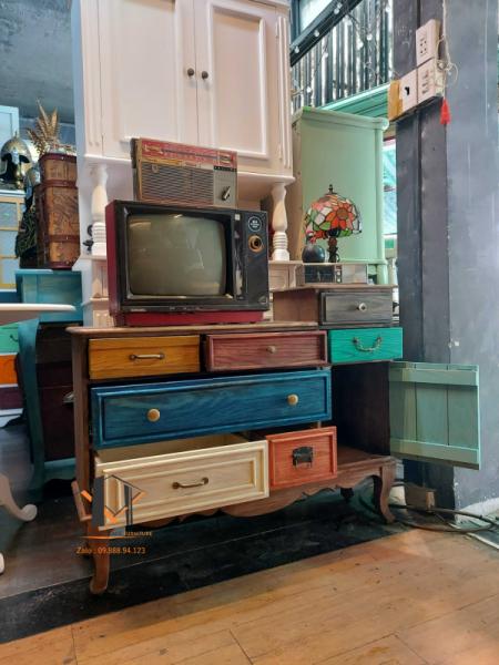 Tủ gỗ vintage TG 19-09-23 - Hình mô tả 1