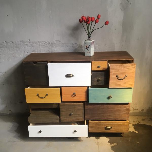 Tủ gỗ vintage TG04-09-22 - Hình mô tả 1