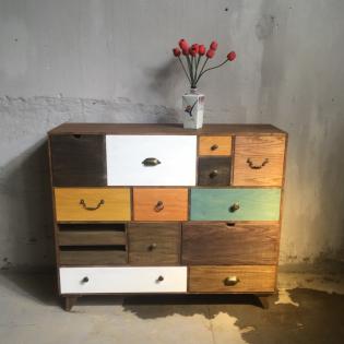 Tủ gỗ vintage TG04-09-22
