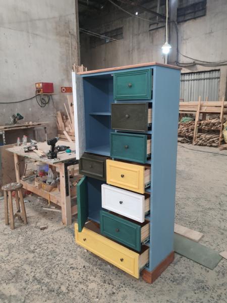 Tủ gỗ vintage TG67-06-22 - Hình mô tả 1